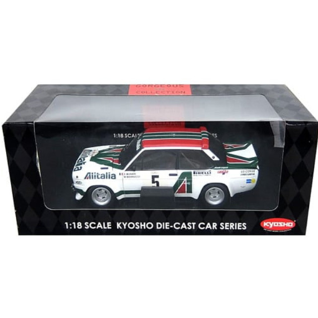 [MDL] 1/18 FIAT 131 ABARTH TOUR DE CORSE 1978 Alitalia #5(ホワイト×レッド×グリーン) 「GORGEOUS COLLECTION」 完成品 ミニカー(08371C) 京商
