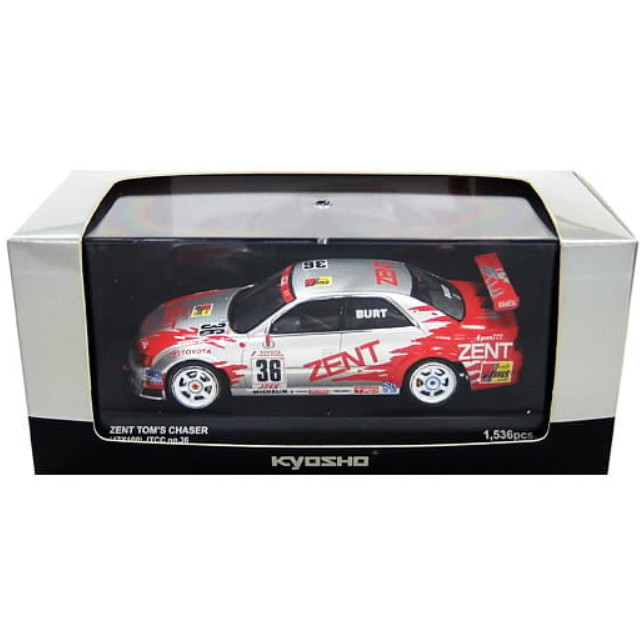 [MDL] 1/43 ZENT TOM’S CHASER JZX100 JTCC MICHELIN #36(シルバー×レッド) 完成品 ミニカー(03719B) 京商