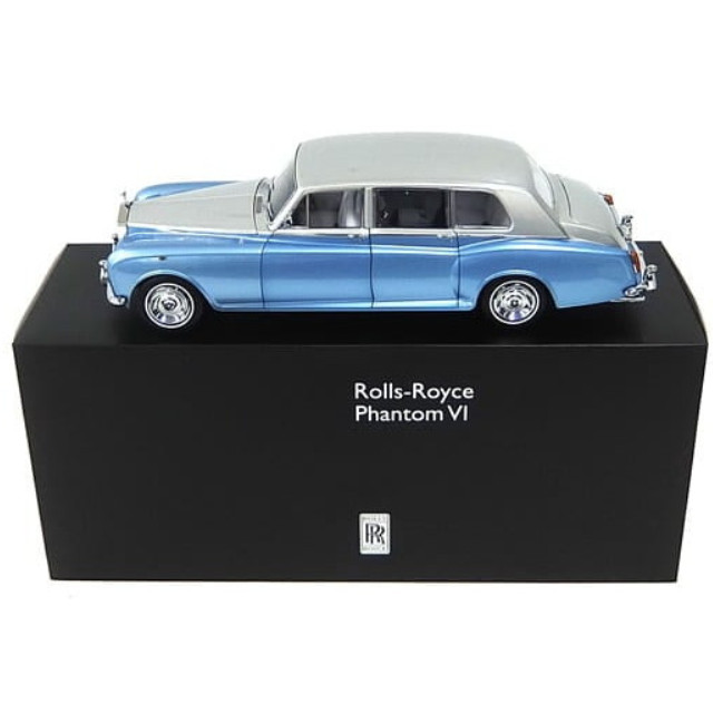 [MDL] 1/18 Rolls-Royce Phantom VI(ライトブルー×シルバー)  完成品 ミニカー(KS08905LBS) 京商