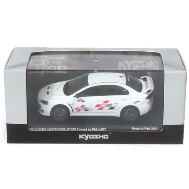 [MDL] 1/43 MITSUBISI LANCER EVOLUTION X tuned by RALLIART(ホワイトパール) 京商フェア2008 丸栄限定 完成品 ミニカー(03493W) 京商