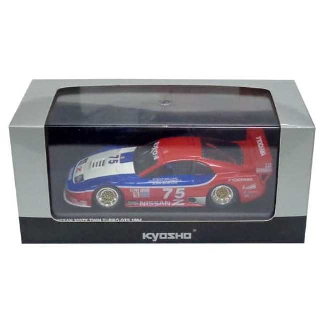 [MDL] 1/43 NISSAN 300ZX TWIN TURBO GTS 1994 DAYTONA 24h Fastest lap YOKOHAMA #75(レッド×ホワイト×ブルー) 完成品 ミニカー(03217E) 京商