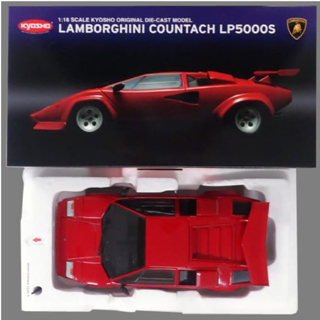 [MDL] 1/18 LAMBORGHINI COUNTACH LP500S(レッド)  完成品 ミニカー(08322RR) 京商