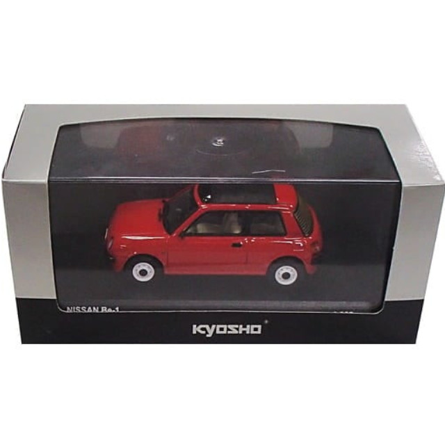 [MDL] 1/43 NISSAN Be-1 Canvas Top(トマトレッド)  完成品 ミニカー(03401R) 京商