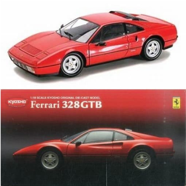 [MDL] (単品) 1/18 Ferrari 328GTB 1988(レッド)  完成品 ミニカー(08183R) 京商