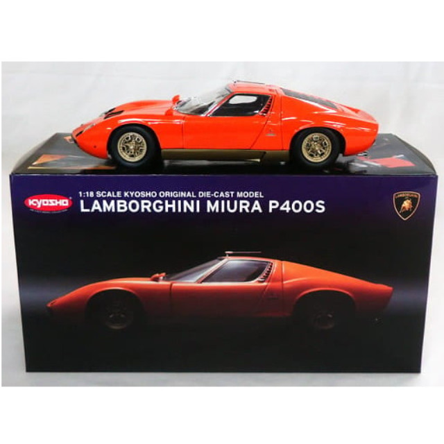 [MDL] 1/18 LAMBORGHINI MIURA P400S(オレンジ)  完成品 ミニカー(08312P) 京商