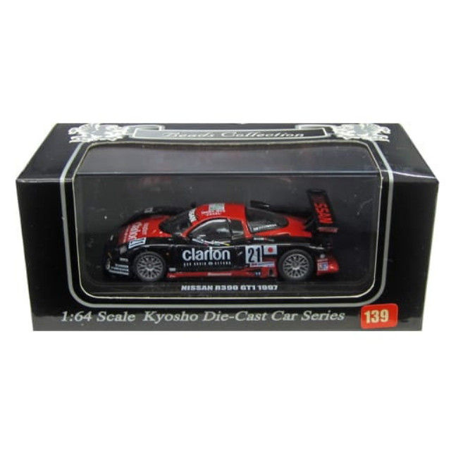 [MDL] 1/64 NISSAN R390 GT1 1997 clarion #21(ブラック×レッド) 「Beads Collection No.139」 完成品 ミニカー(06421A) 京商
