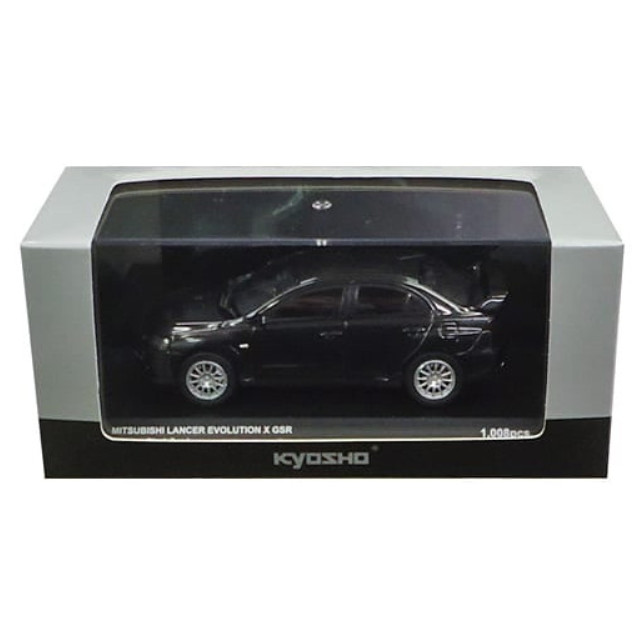 [MDL] 1/43 MITSUBISHI LANCER EVOLUTION X GSR(ブラックパール)  完成品 ミニカー(03492BK) 京商