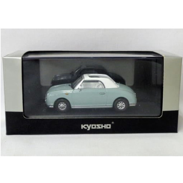 [MDL] 1/43 NISSAN FIGARO OPEN TOP(ペールアクア×ホワイト)  完成品 ミニカー(03392BL) 京商