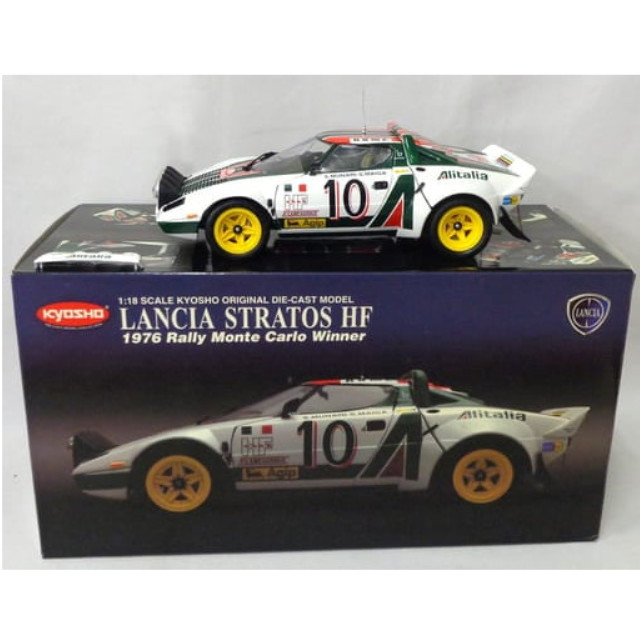 [MDL] 1/18 LANCIA STRATOS HF 1976 Rally Monte Carlo Winner Agip #10(ホワイト×レッド×グリーン) 完成品 ミニカー(08134A) 京商