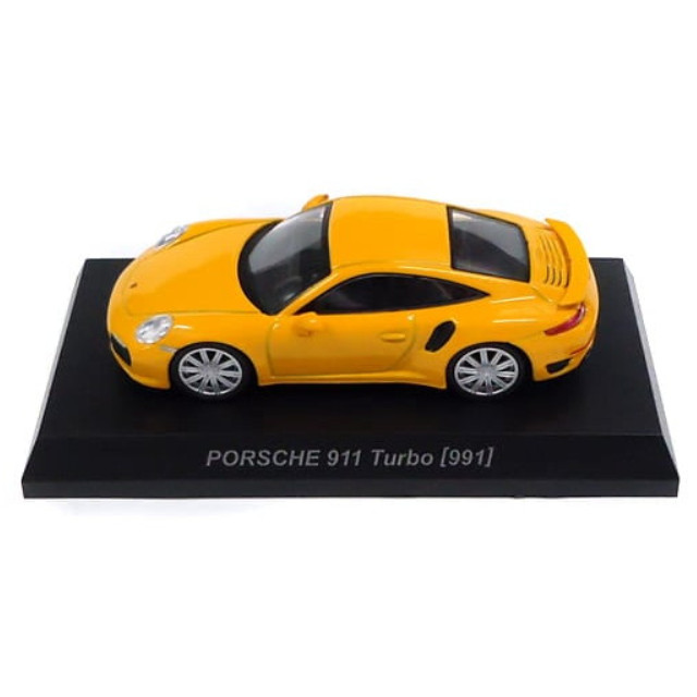 [MDL] (単品) 1/64 Porsche 911 Turbo 991(イエロー) 「ポルシェ ミニカーコレクション 6」 サークルK・サンクス限定 完成品 ミニカー 京商