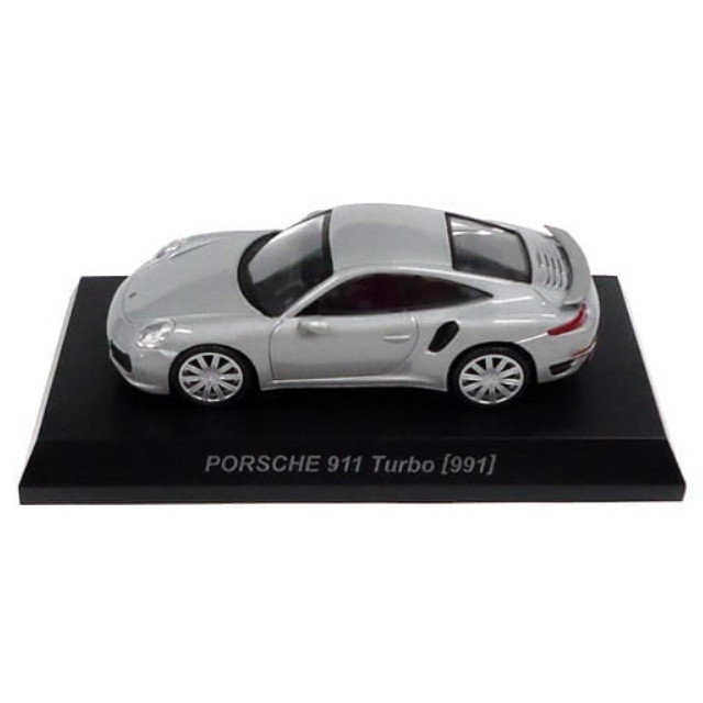 [MDL] (単品) 1/64 Porsche 911 Turbo 991(シルバー) 「ポルシェ ミニカーコレクション 6」 サークルK・サンクス限定 完成品 ミニカー 京商