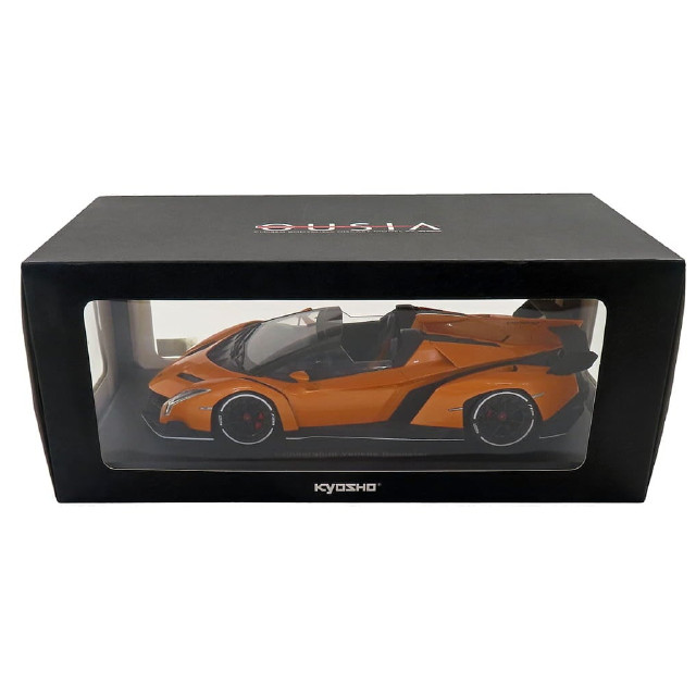 [MDL] 1/18 ランボルギーニ ヴェネーノ ロードスター(オレンジ×ホワイトライン) 「OUSIAシリーズ」 完成品 ミニカー(KSC09502ORW) 京商