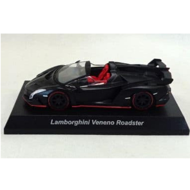 [MDL] (単品) 1/64 LAMBORGHINI Veneno Roadster(マットブラック×レッド) カルワザバージョン 「ランボルギーニ ミニカーコレクション5」 カルワザオンライン限定 完成品 ミニカー 京商