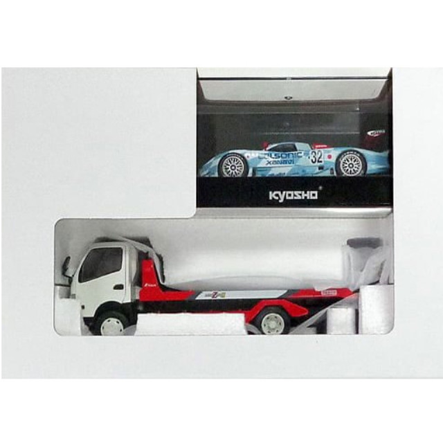 [MDL] 1/43 HINO KYOKUTO FLATOP ZERO II +日産 R390 GT1(ホワイト) 完成品 ミニカー(KS67391WN) 京商