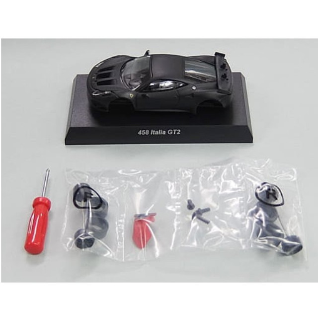 [MDL] (単品) 1/64 Ferrarri 458 Italia GT2 カルワザバージョン(マットブラック) 「フェラーリ ミニカーコレクション9」 カルワザオンライン限定 完成品 ミニカー 京商