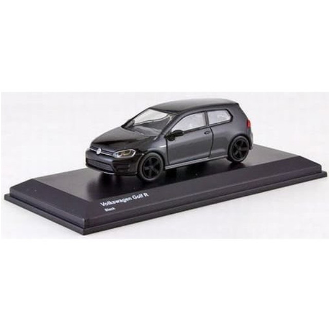 [MDL] 1/64 VW ゴルフ R 2012(ブラック×ブラックホイール)  完成品 ミニカー(KS07050A13) 京商