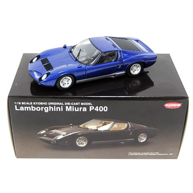 [MDL] 1/18 Lamborghini Miura P400(ブルーメタリック)  完成品 ミニカー(08312BM) 京商