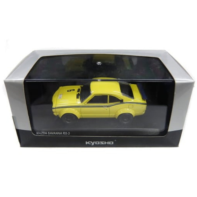 [MDL] 1/43 MAZDA SAVANNA RX-3 Test Car #6(イエロー)  完成品 ミニカー(03196A) 京商