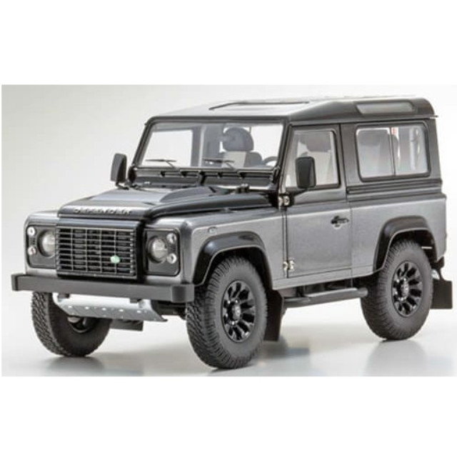 [MDL] 1/18 Land Rover Defender 90 Autobiography(ベーリンググレー×サントリーニブラック)  完成品 ミニカー(08901CGR) 京商
