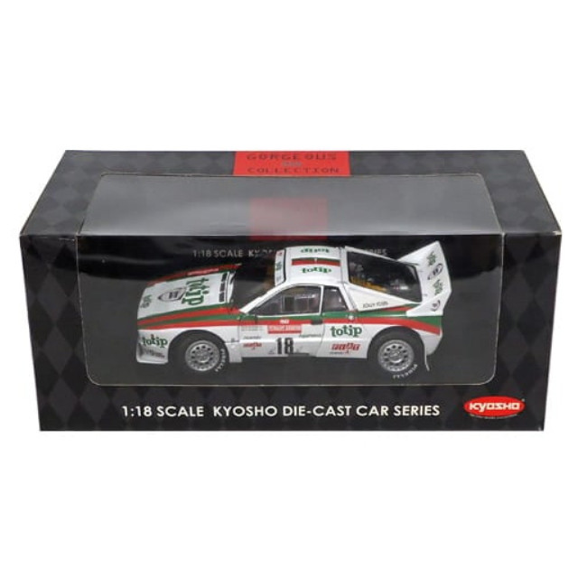 [MDL] 1/18 ランチア 037 ラリー 1983 サンレモ totip #18(ホワイト×グリーン×レッド) 「GORGEOUS COLLECTION」 完成品 ミニカー(08302A) 京商