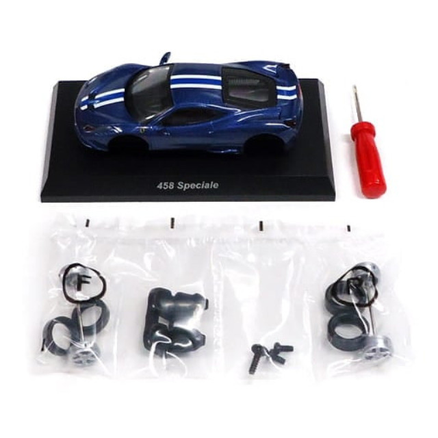 [MDL] (単品) 1/64 458 Speciale(ブルー×ホワイト) 「フェラーリ ミニカーコレクション 10」 サークルK・サンクス限定 完成品 ミニカー 京商