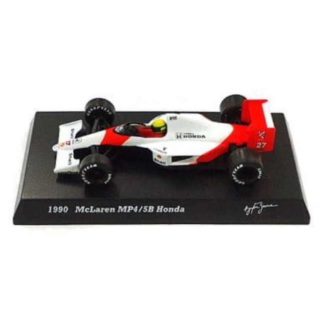 [MDL] (単品) 1/64 1990 McLaren MP4/5B Honda #27(ホワイト×レッド) 「アイルトン・セナ コレクション」 サークルK・サンクス限定 完成品 ミニカー 京商