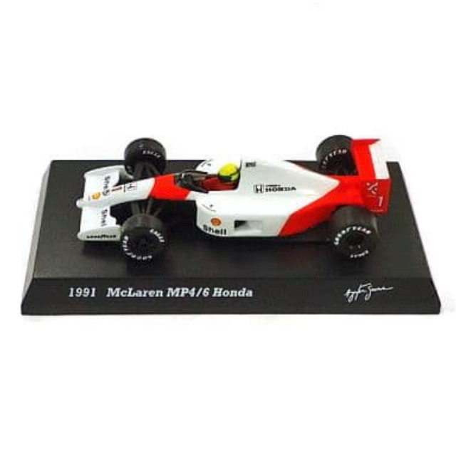 [MDL] (単品) 1/64 1991 McLaren MP4/6 Honda #1(ホワイト×レッド) 「アイルトン・セナ コレクション」 サークルK・サンクス限定 完成品 ミニカー 京商