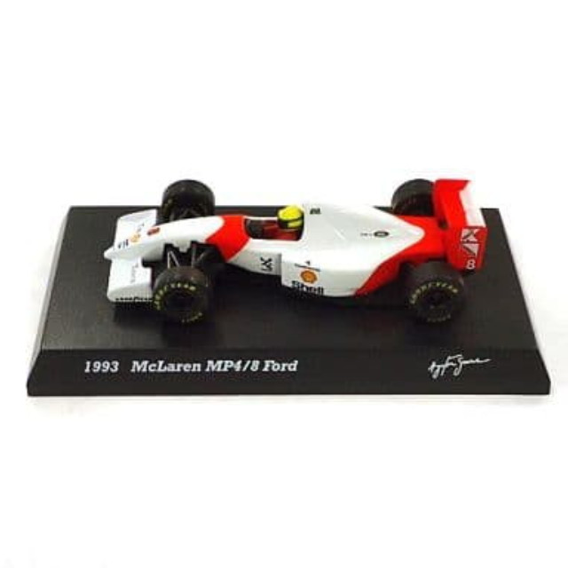 [MDL] (単品) 1/64 1993 McLaren MP4/8 Ford #8(ホワイト×レッド) 「アイルトン・セナ コレクション」 サークルK・サンクス限定 完成品 ミニカー 京商