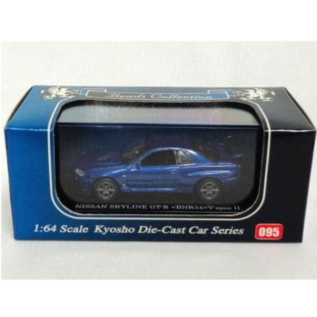 [MDL] 1/64 ニッサン スカイライン GT-R BNR34 V-スペックII(ブルー) 「Beads Collection」 完成品 ミニカー(06084BL) 京商