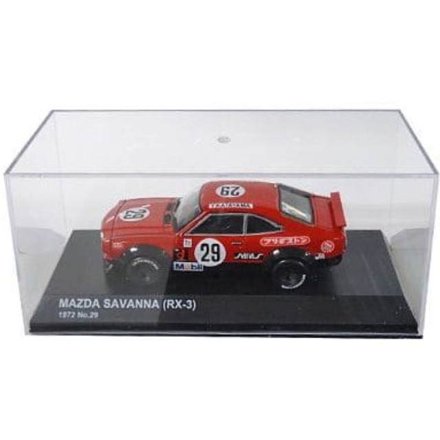 [MDL] 1/43 マツダ サバンナ RX-3 No.29 1972 (レッド/ブラック)  完成品 ミニカー(K03193A) 京商