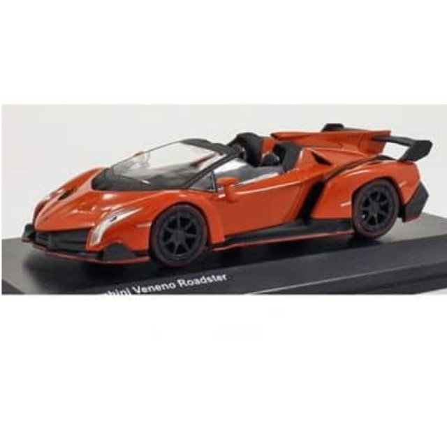 [MDL] 1/64 Lamborghini Veneno Roadster (オレンジ)  完成品 ミニカー(KS07045A13) 京商