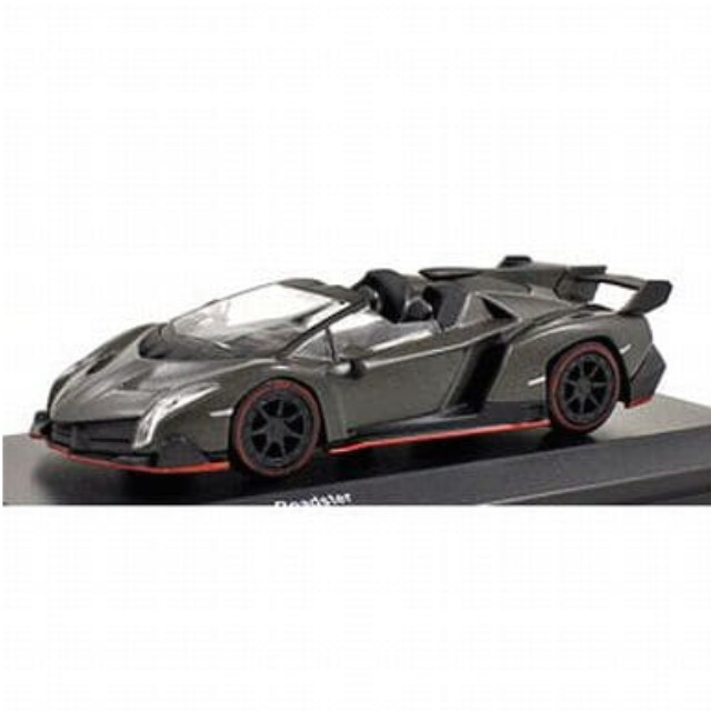 [MDL] 1/64 Lamborghini Veneno Roadster (マットグレー)  完成品 ミニカー(KS07045A14) 京商