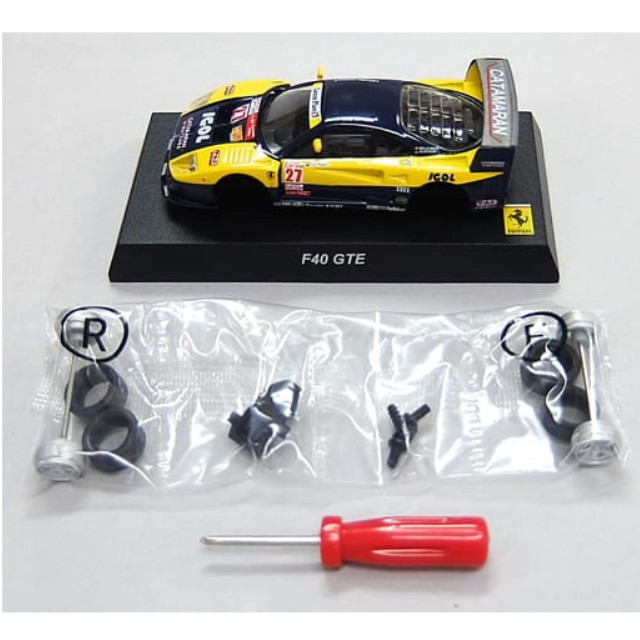 [MDL] (単品) 1/64 Ferrari F40 GTE #27(イエロー×ネイビー) 「フェラーリ レーシング ミニカーコレクション2」 完成品 ミニカー 京商