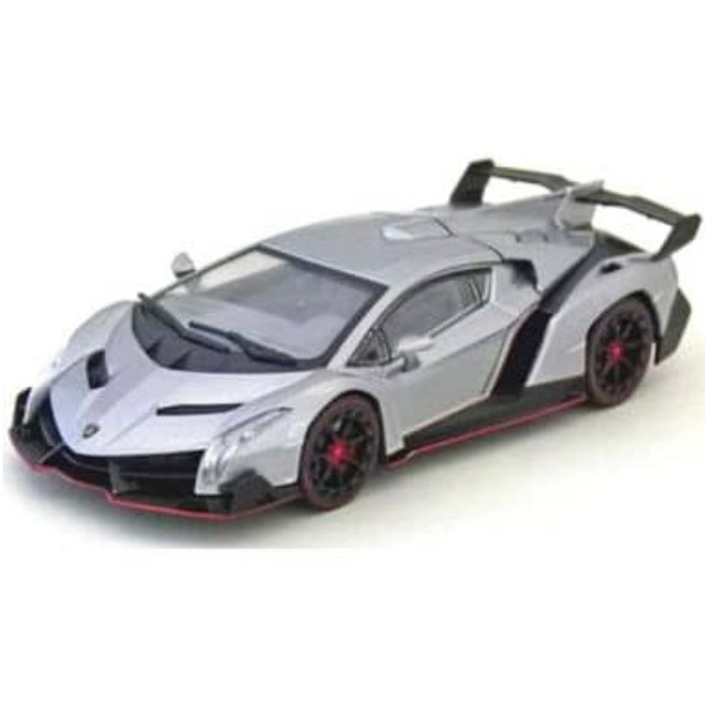 [MDL] 1/18 ランボルギーニ ヴェネーノグレー×レッドライン)  完成品 ミニカー(KS09501GR) 京商