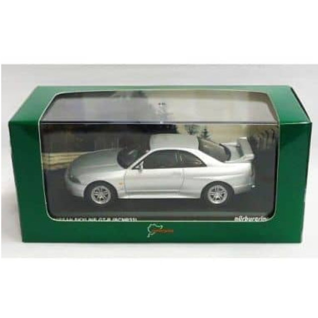[MDL]  1/43 日産 スカイライン GT-R(BCNR33) ニュルブルクリンク テストカー(シルバー) 完成品 ミニカー(03341NU) 京商