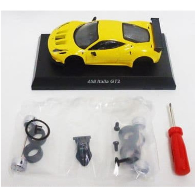 [MDL] (単品) 1/64 Ferrari 458 Italia GT2(イエロー) 「フェラーリミニカーコレクション 9」 サークルK・サンクス限定 完成品 ミニカー 京商
