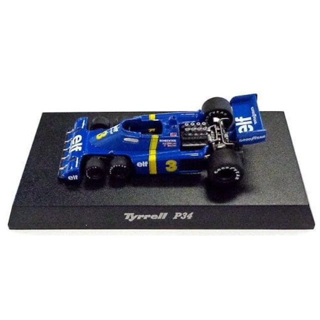 [MDL] (単品) 1/64 Tyrrell P34 1976 #3 J.SCHECKTER(ブルー×イエロー) 「ティレルミニカーコレクション」 サークルK・サンクス限定 完成品 ミニカー 京商