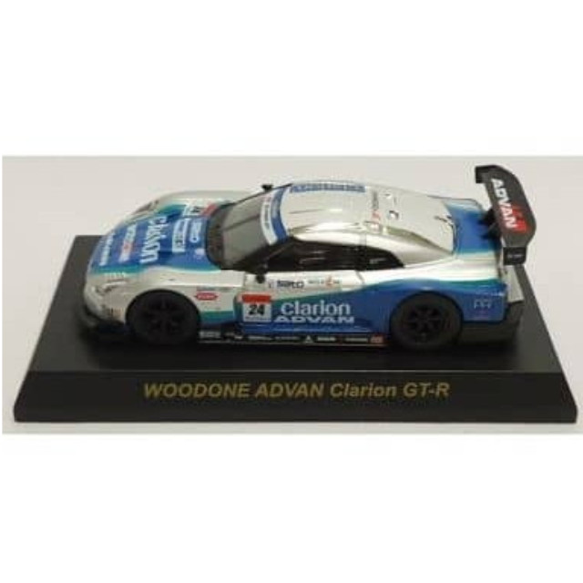 [MDL] (単品) 1/64 WOODONE ADVAN Clarion GT-R #24(シルバー×ブルー) 「GT-R レーシングカーコレクション」 サークルK・サンクス限定 完成品 ミニカー 京商