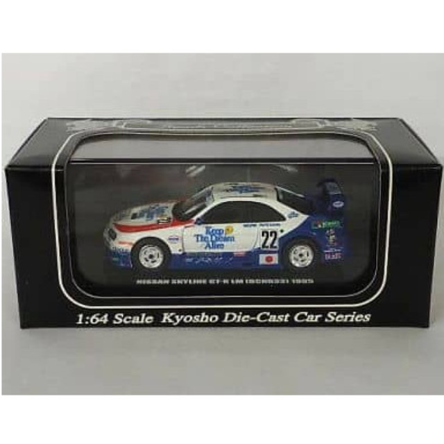 [MDL] 1/64 NISSAN スカイライン GT-R LM(BCNR33) 1995 No.22(ホワイト×ブルー) 完成品 ミニカー(K06651A) 京商