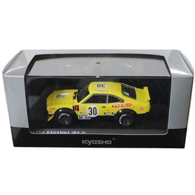[MDL]  1/43 マツダ サバンナ RX-3 No.30 1972(イエロー/ブラック)  完成品 ミニカー(K03192B) 京商