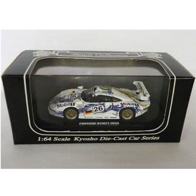 [MDL] 1/64 ポルシェ911 GT1 1996 LM Mobil1 #26(ホワイト×ブルー) 「Beads Collection 京商ダイキャストカーシリーズ」 完成品 ミニカー(06521B) 京商