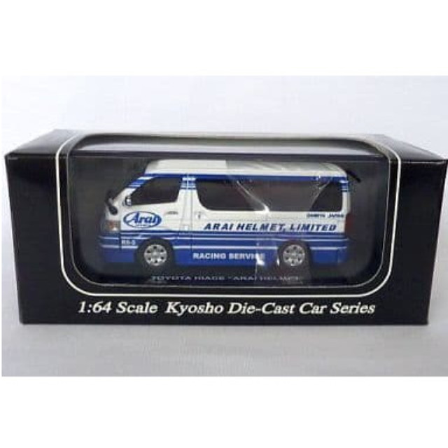[MDL] 1/64 トヨタ ハイエース ‘アライヘルメット’(ホワイト×ブルー) 「Beads Collection 京商ダイキャストカーシリーズ」 完成品 ミニカー(06661B) 京商
