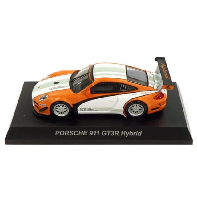 [MDL] (単品) 1/64 Porsche 911 GT3R Hybrid(ホワイト×オレンジ) 「ポルシェ ミニカーコレクション5」 サークルK・サンクス限定 完成品 ミニカー 京商