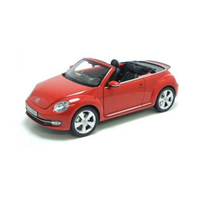 [MDL]  1/18 Volkswagen The Beetle コンバーチブル 2013 トルネードレッド 完成品 ミニカー(K08812TR) 京商