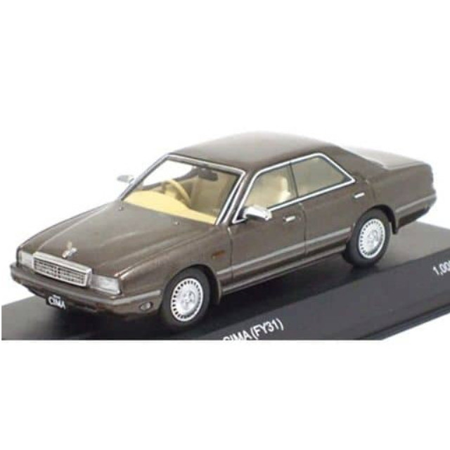 [MDL] 1/43 ニッサン グロリア シーマ FY31(グレイッシュブラウン)  完成品 ミニカー(K03709BE) 京商
