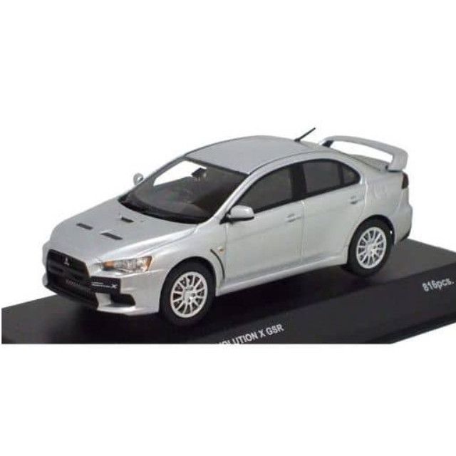 [MDL] 1/43 ミツビシ ランサーエボリューション X GSR(クールシルバーメタリック)  完成品 ミニカー(K03492S) 京商