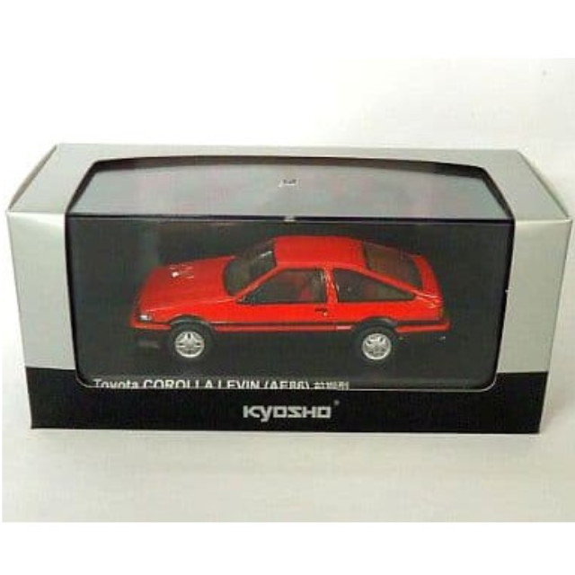 [MDL] 1/43 TOYOTA AE86 LEVIN GT APEX 3ドア前期型 (レッド×ブラック) 完成品 ミニカー(K03761R) 京商