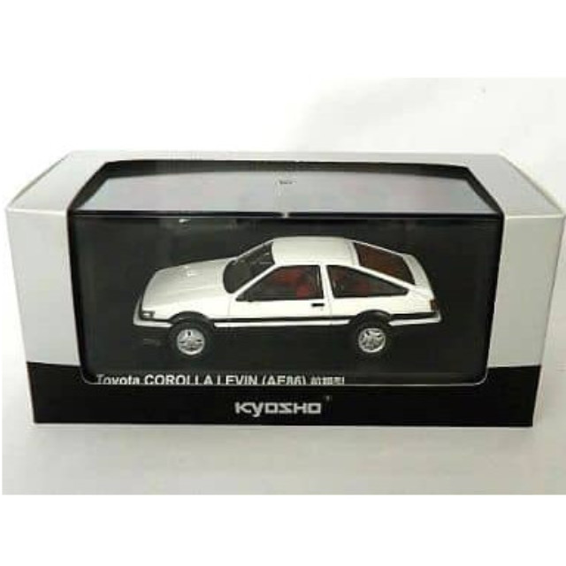 [MDL] 1/43 TOYOTA AE86 LEVIN GT APEX 3ドア前期型 (ホワイト×ブラック) 完成品 ミニカー(K03761W) 京商