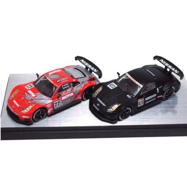 [MDL] 1/64 MOTUL PITWORK Z 2004 #22(レッド×シルバー) ＆ TEST CAR #23(ブラック) 2台セット 15th ANNIVERSARY 完成品 ミニカー(06008W) 京商