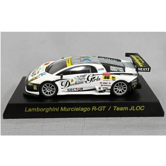 [MDL] (単品) 1/64 Lamborghini Murcielago R-GT Team JLOC #66(ホワイト・ライン黒) 「ランボルギーニ ミニカーコレクション3」 サークルK・サンクス限定 完成品 ミニカー 京商